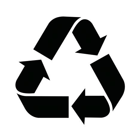 Kierrätys logo musta