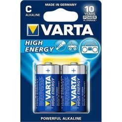 Varta High Energy C LR14 alkaliparisto 1,5V (2 kpl)
