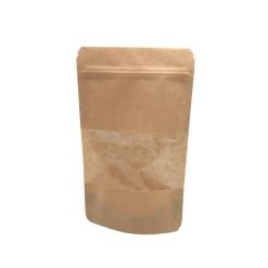 Doypack/Stand-up -pussi ikkunalla, paperi + PE (eri kokoja)