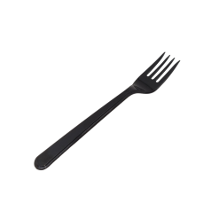 Haarukka, muovi (musta)