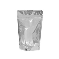 Doypack/Stand-up -pussi, hopea PET/PE (eri kokoja)