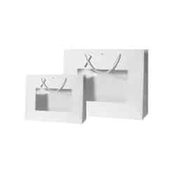 Alternative view of Premium-lahjakassi ikkunalla, valkoinen / ruskea (eri kokoja)