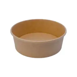 Pyöreä kartonkikulho (1100ml) + kartonkikansi