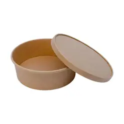 Alternative view of Pyöreä kartonkikulho (1100ml) + kartonkikansi